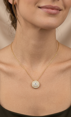 Blair Diamond Yellow Gold Necklace