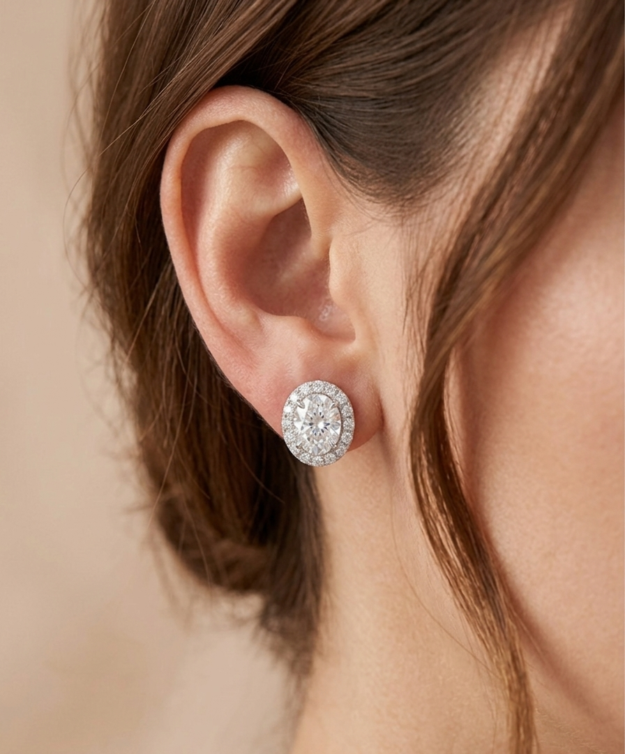 WILLA Oval w/Side stone