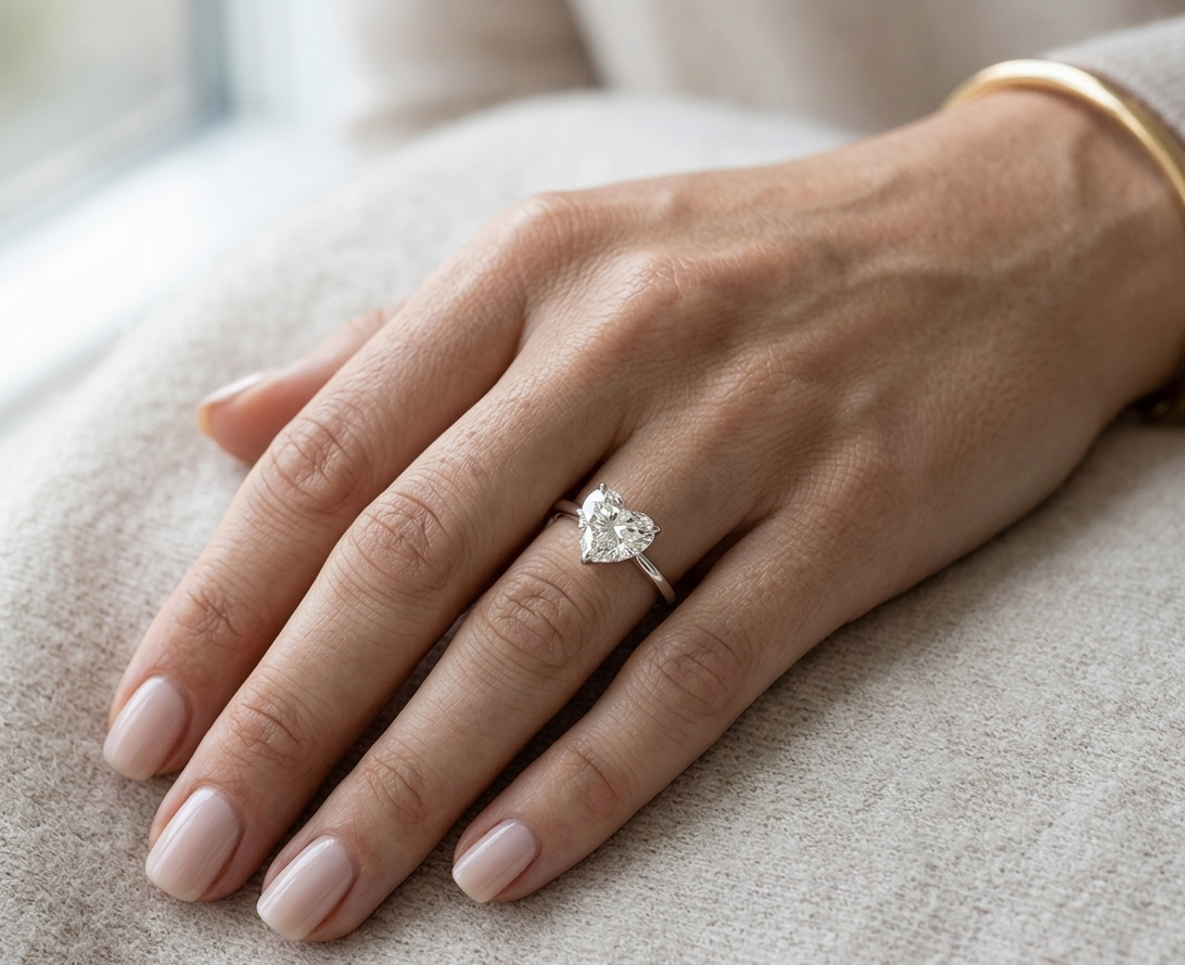 HOLLY heart diamond ring
