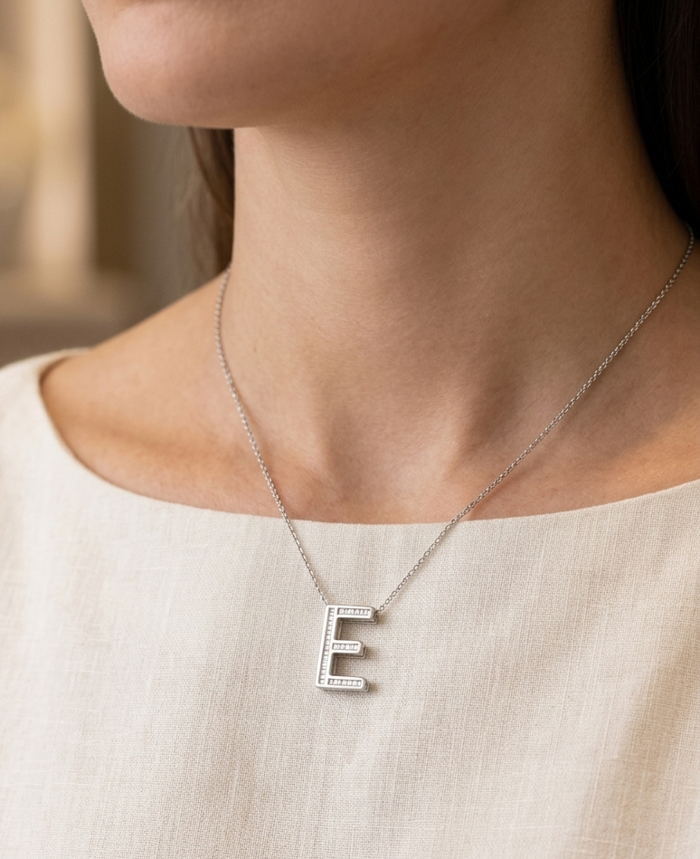 Letty E Diamond Pendant