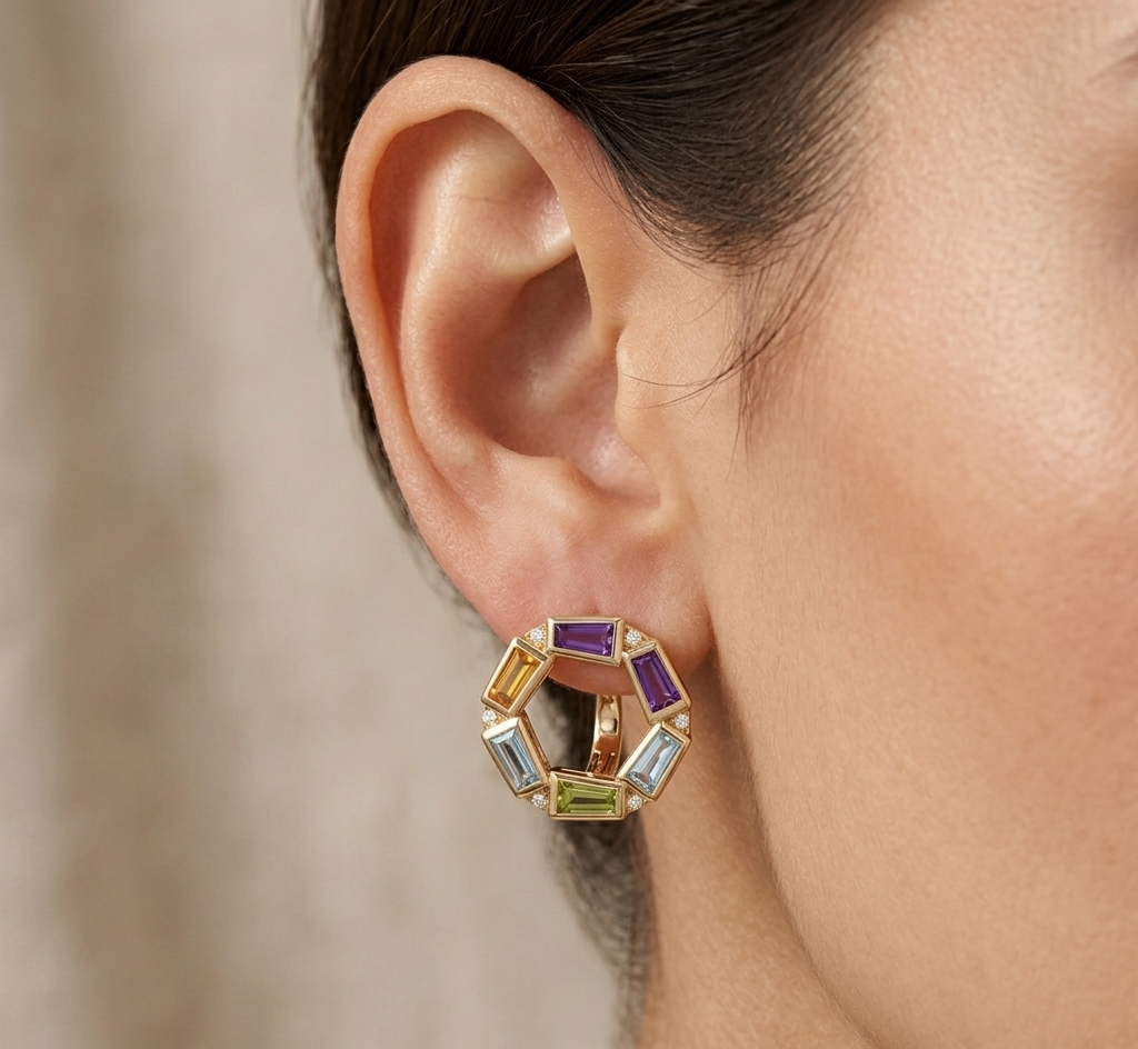 ESTELLE Multi-Color Earrings