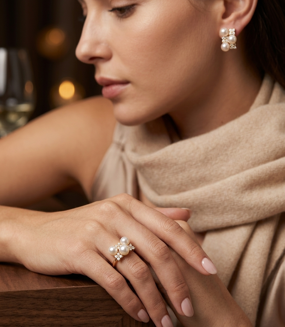 RIVER Akoya Set Pearl