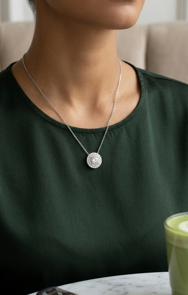 BLAIRE Diamond White Gold Necklace