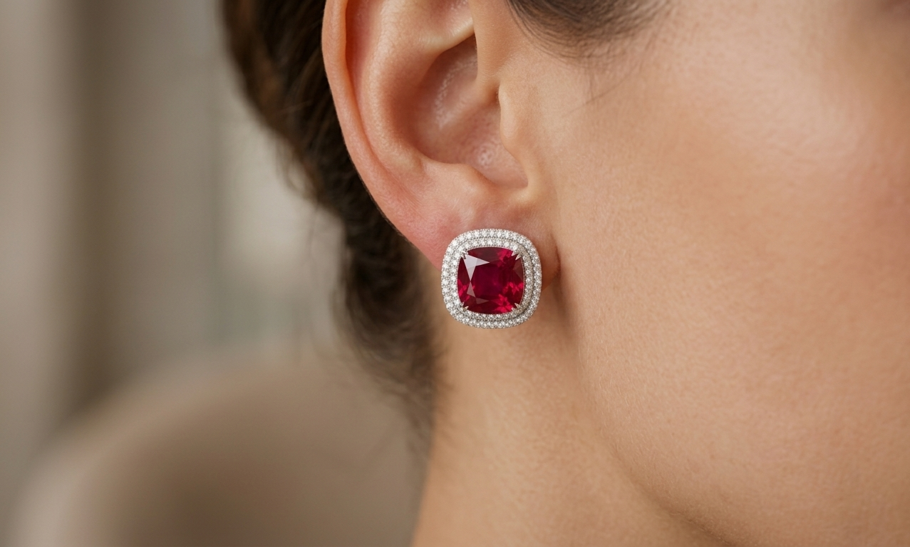 JEWEL Ruby earrings