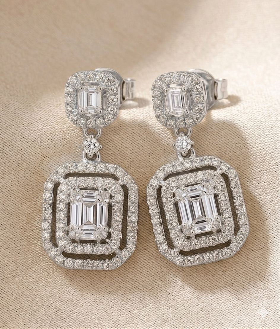 PIA Emerald-Shaped Dangling WG