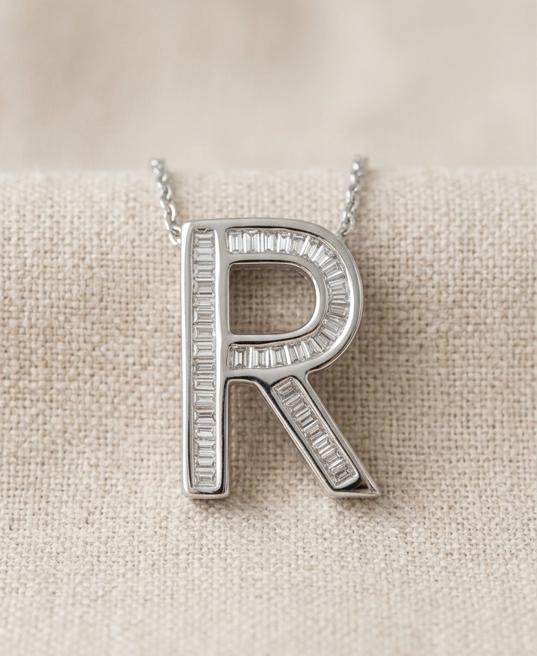 Letty R Diamond Pendant