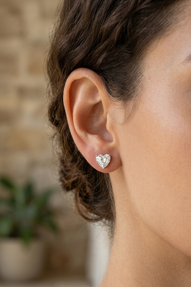 MIA Heart Stud Earrings
