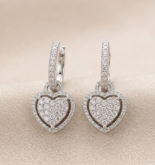 AEZA Heart Dangling Earrings