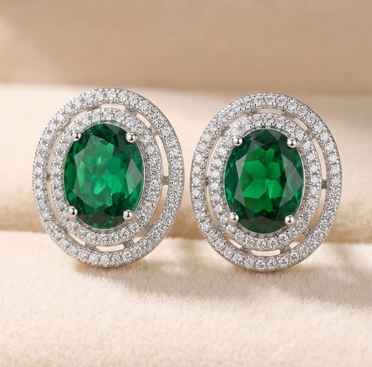 HONOR Elegant Emerald Earrings