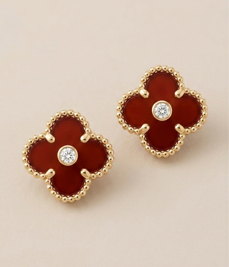 Roselle Clover Earrings