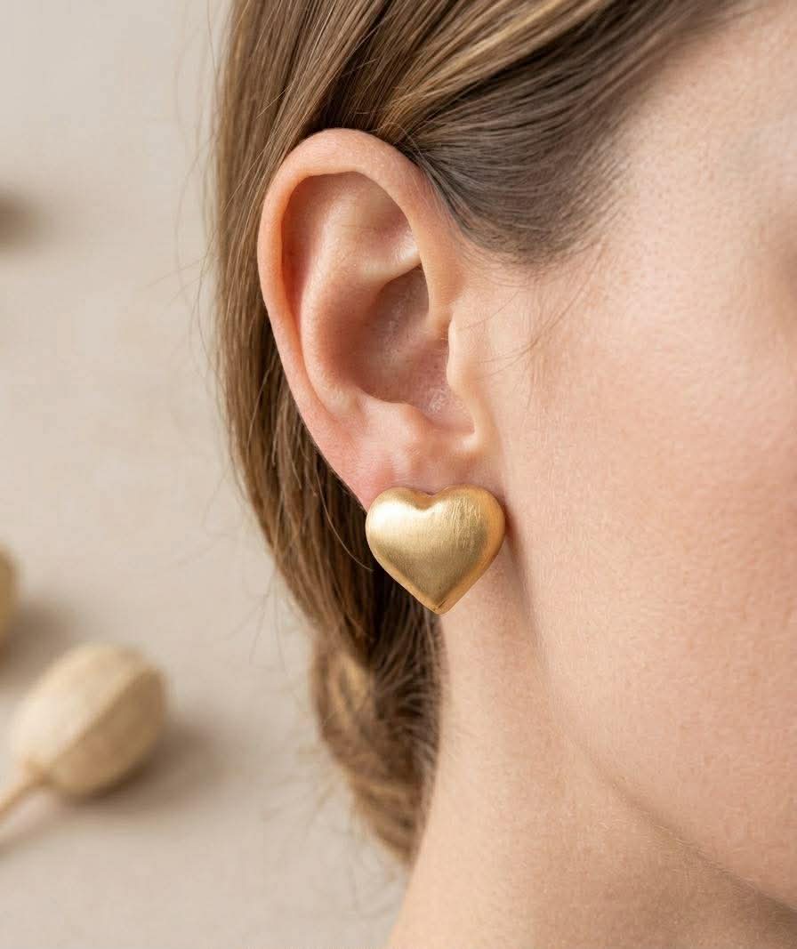 AMI Large Heart Earrings