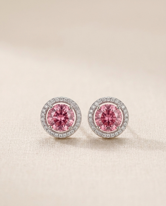 MAINE Pink Diamond Earrings