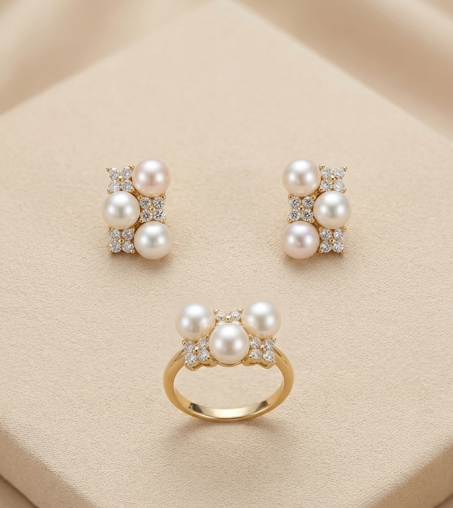 RIVER Akoya Set Pearl