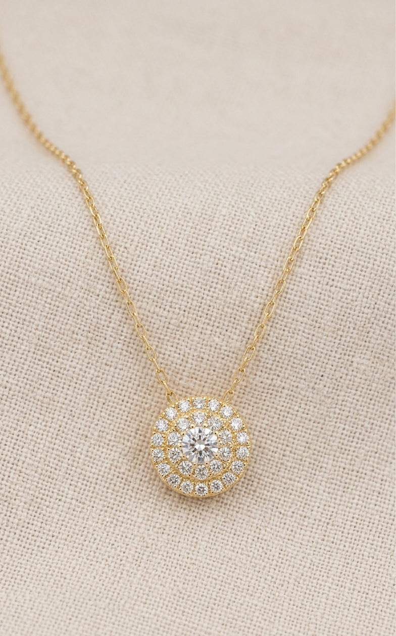 Blair Diamond Yellow Gold Necklace