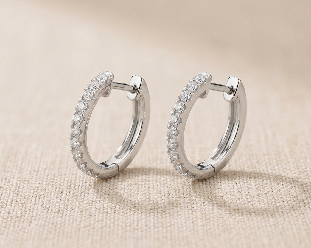 TOPAE SET Hoop Earrings and Ring