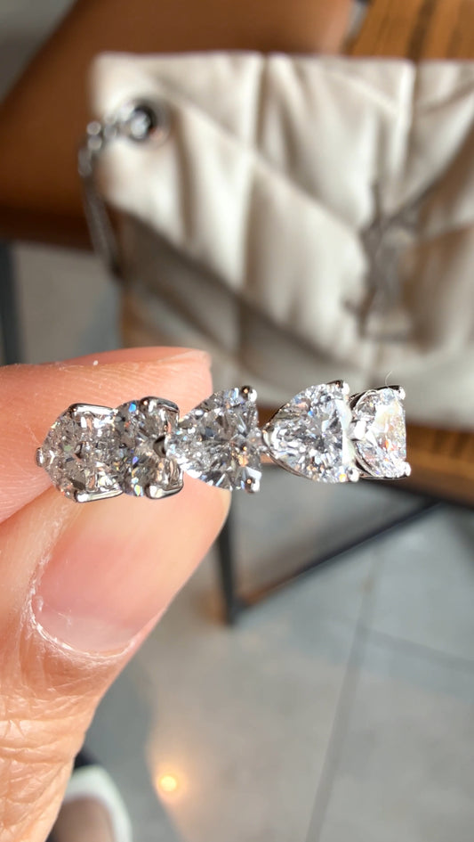 QUINN 5 Heart Eternity Ring