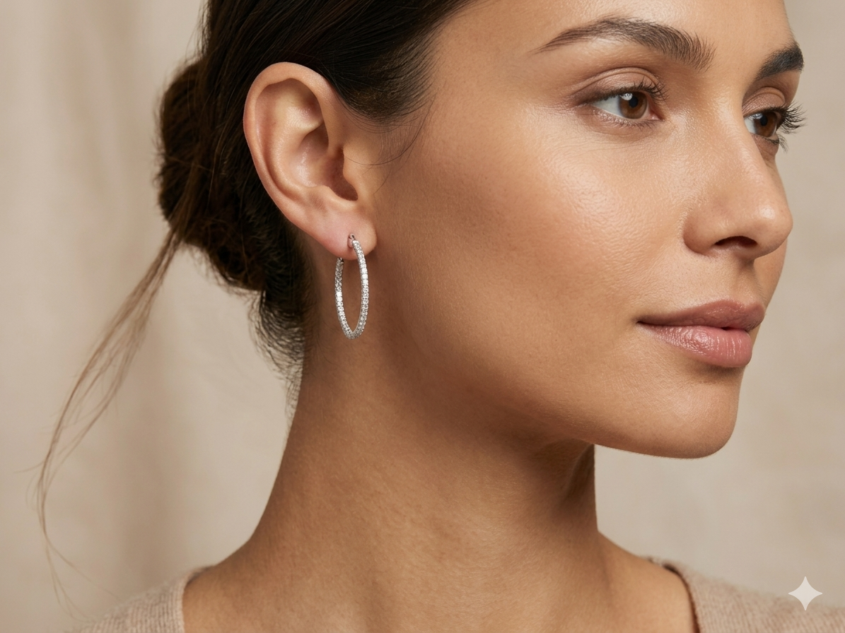 HOX Hoop Earrings