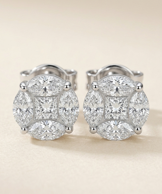LALAINE 2CT LGD Illusion Earrings