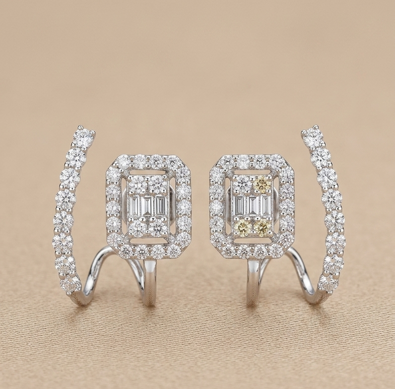 Mira Stylish Diamond Earrings