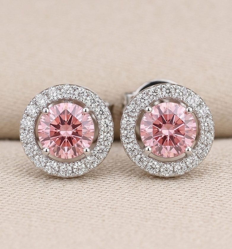 SASA Pink Diamond Earrings