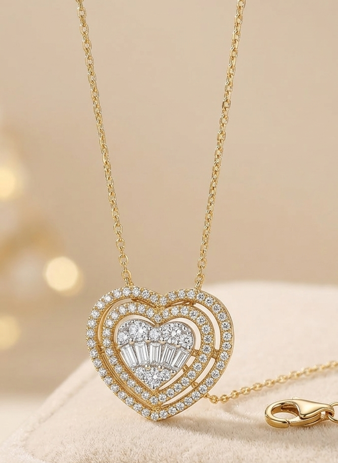 Clea Heart Necklace