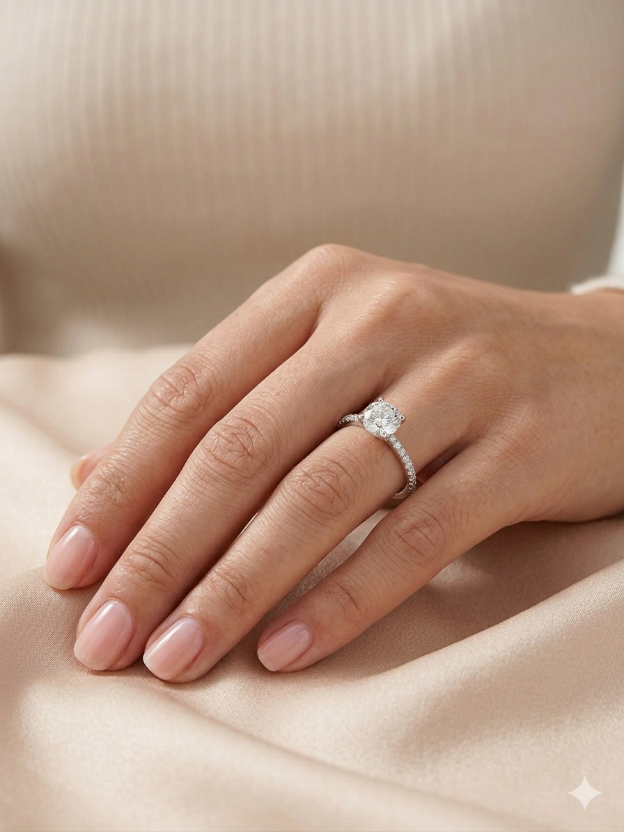 KAILA w/sides Diamond ring