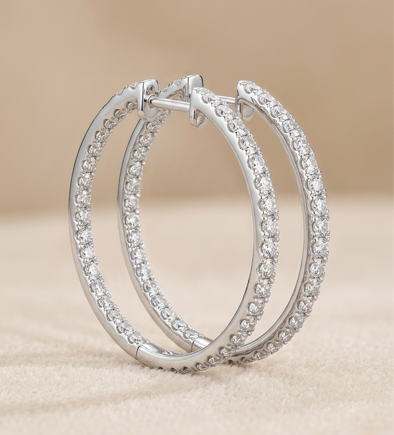ETERNA In & out Hoop Earrings