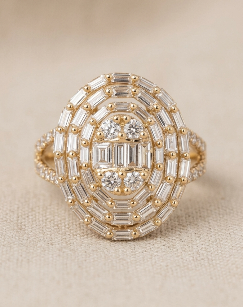 Olive Statement Ring