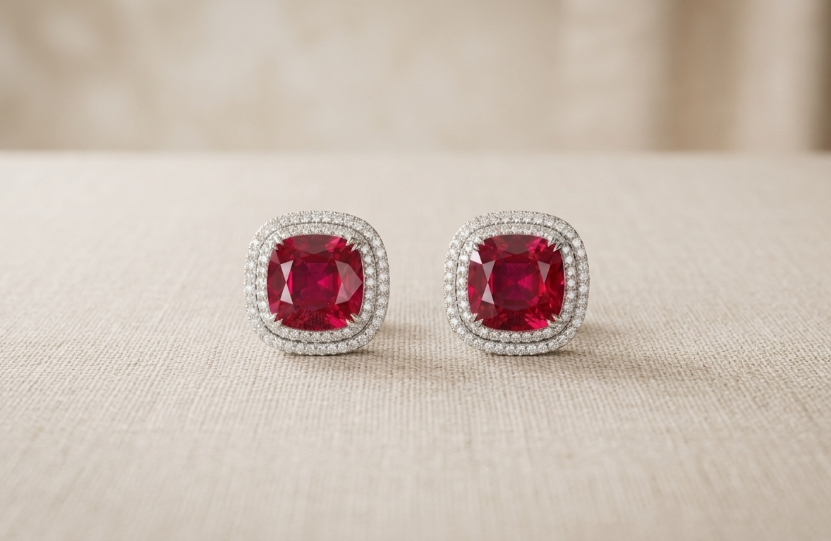 JEWEL Ruby earrings