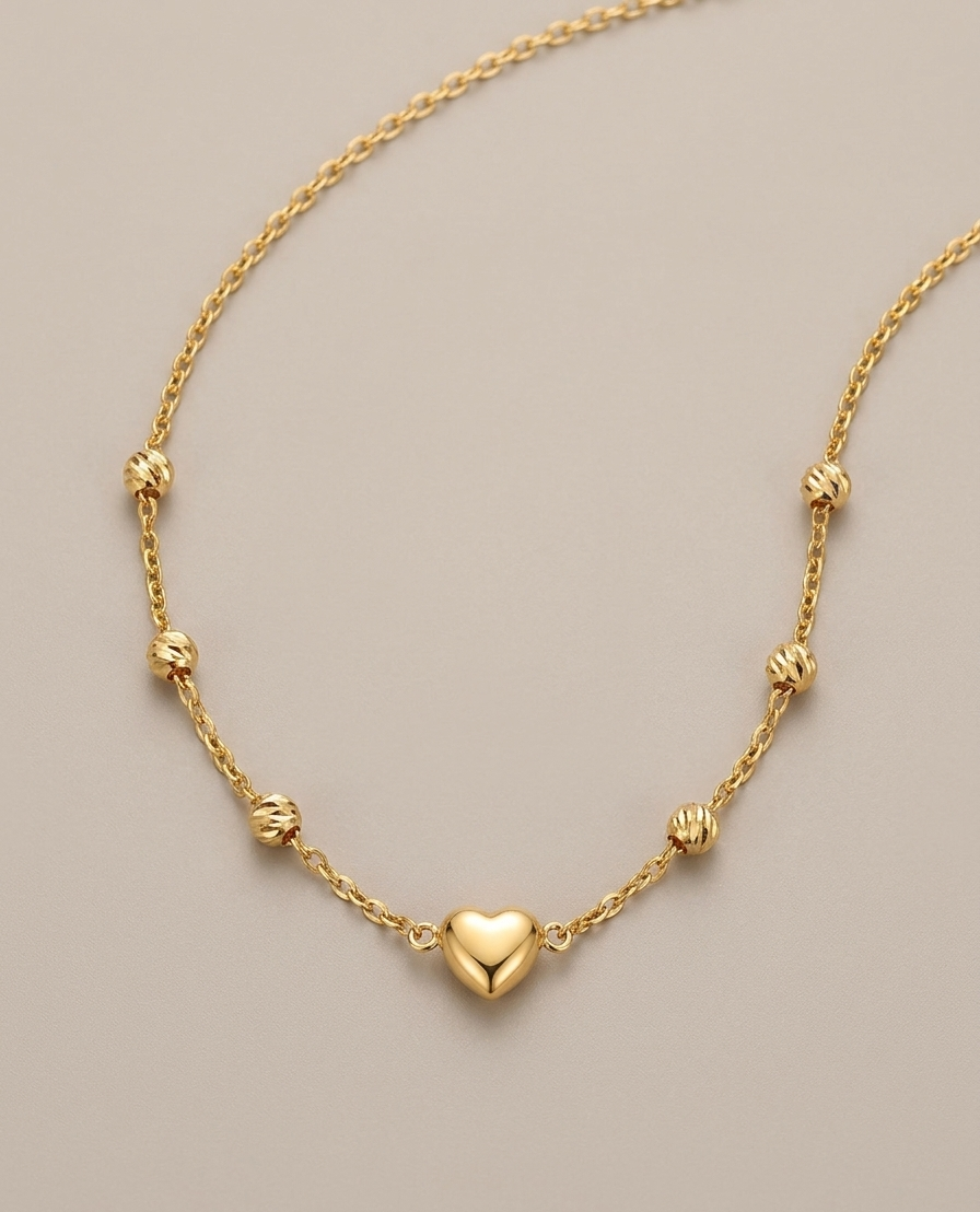 LILA Yellow Gold Station Bracelet