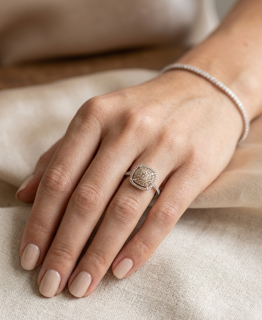ZOEY Cushion-cut Ring