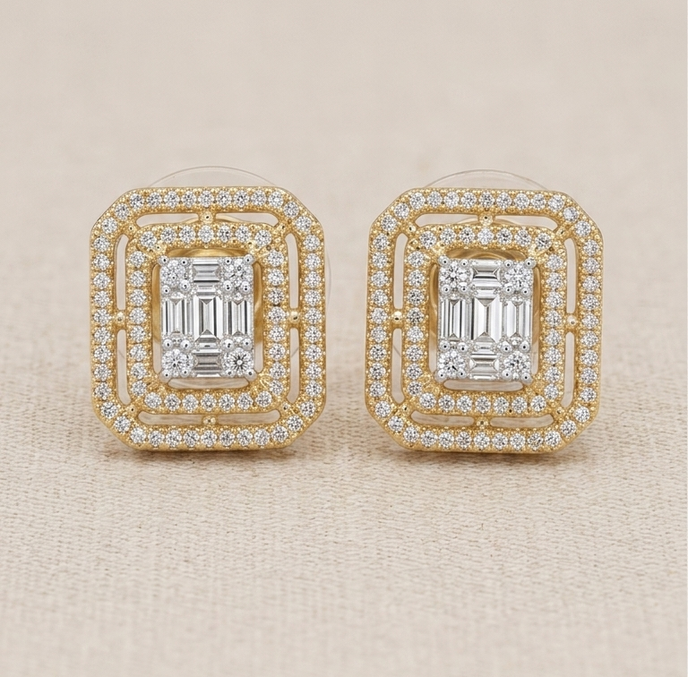 Ezra Diamond Earrings