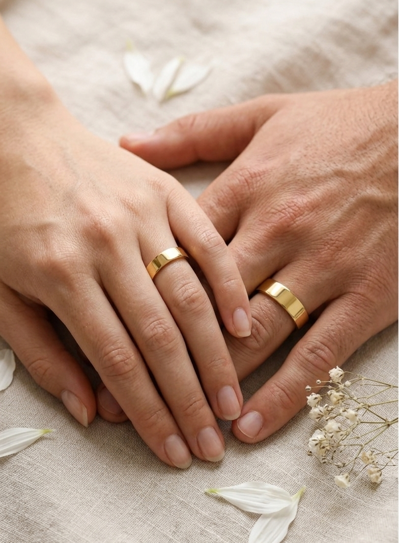 Harmony Couple Ring Set