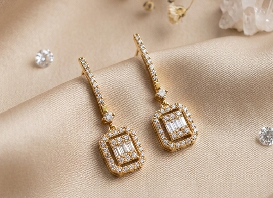 CELINA Baguette Earrings