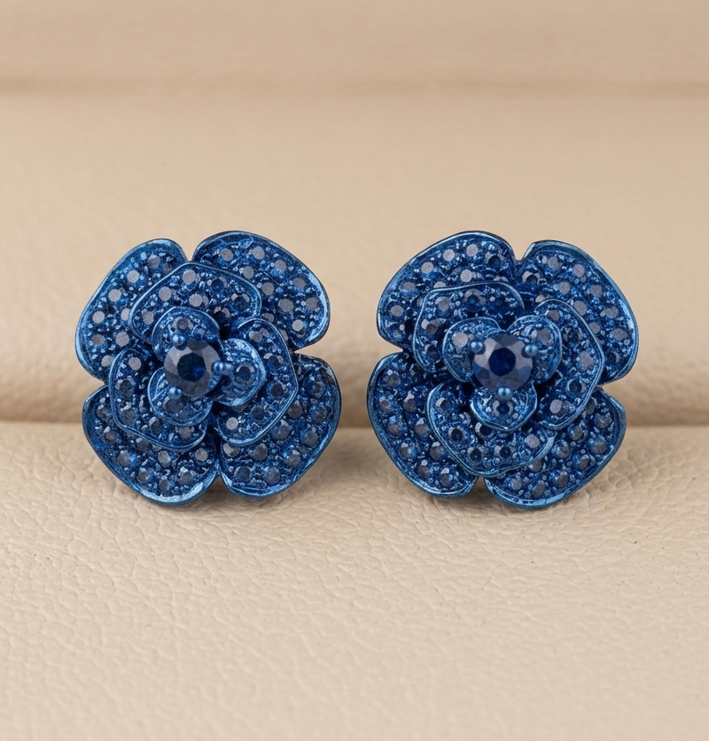 Blaire Blue Sapphire Earrings