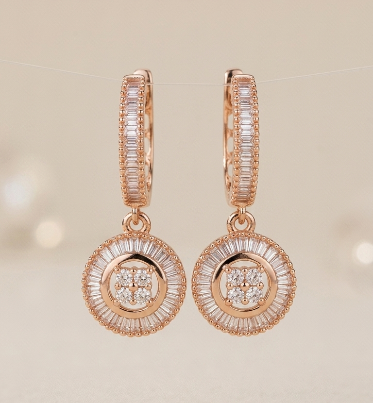 BELICIA Diamond Dangling Earrings