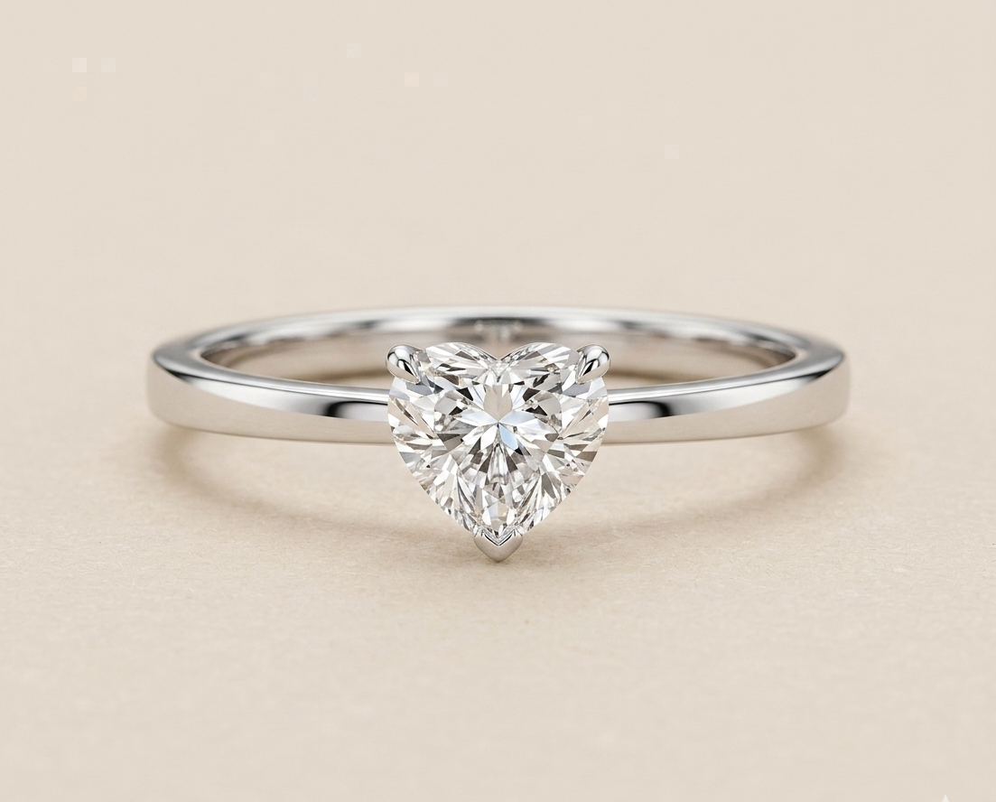 BROOKE heart diamond ring