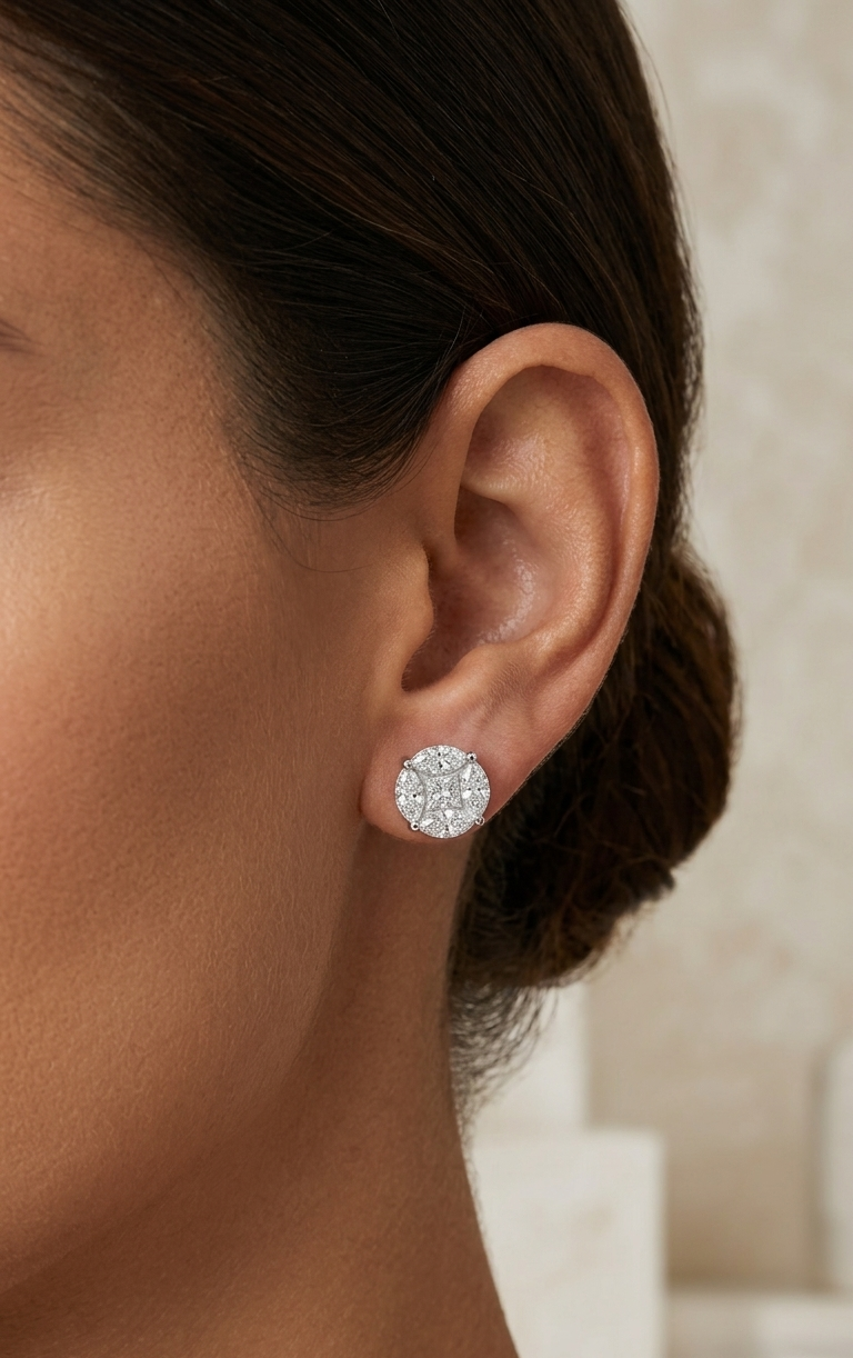 LALAINE 2CT LGD Illusion Earrings