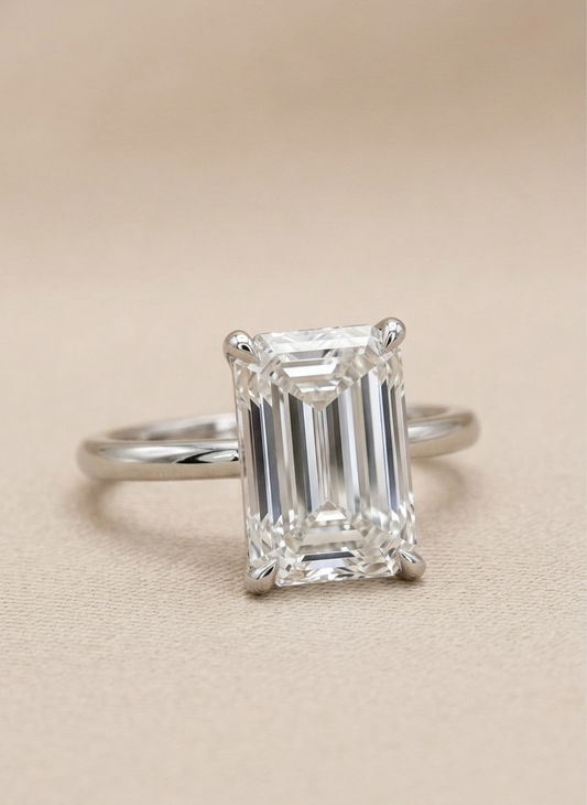 Nina 3-Carat Emerald Cut Diamond Ring