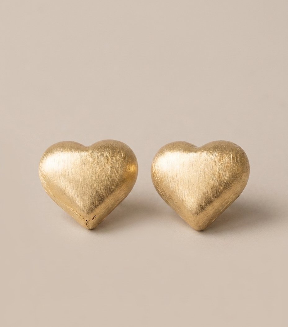 AMI Large Heart Earrings