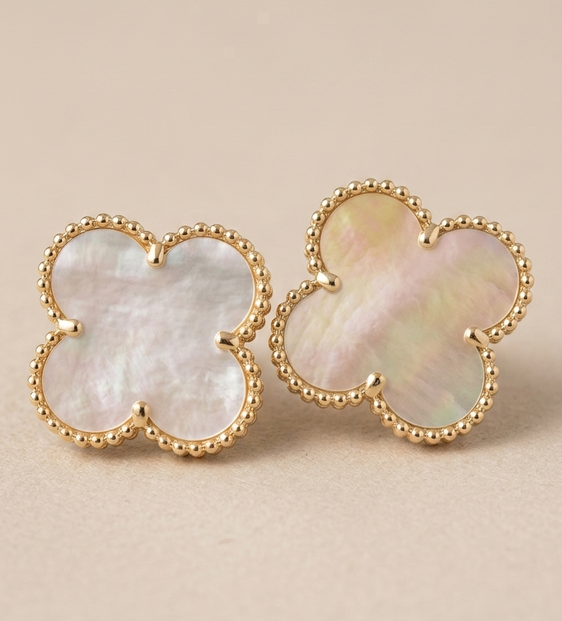Dana Clover MOP Earrings