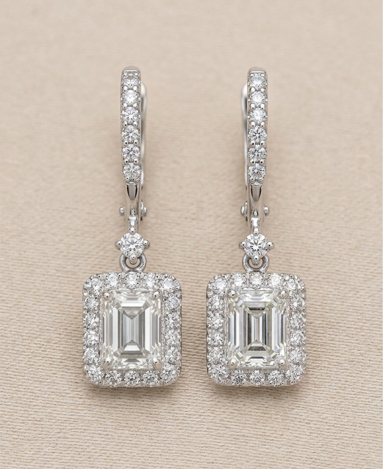 Ema Dangling Earrings GIA