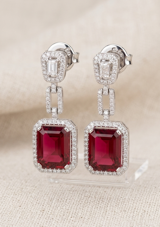 ARLISSE Ruby Dangling Earrings