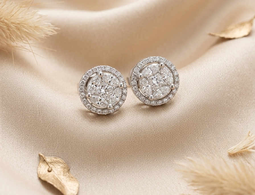 ZOEY Diamond Stud Earrings