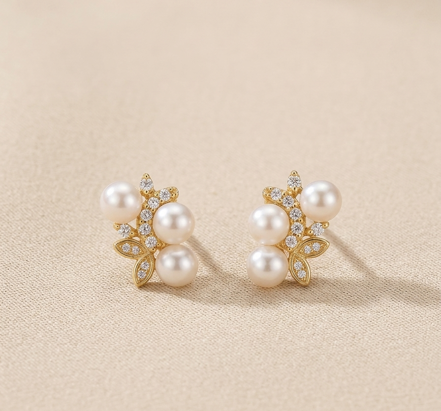 NOVI Pearl Ring And Earrings