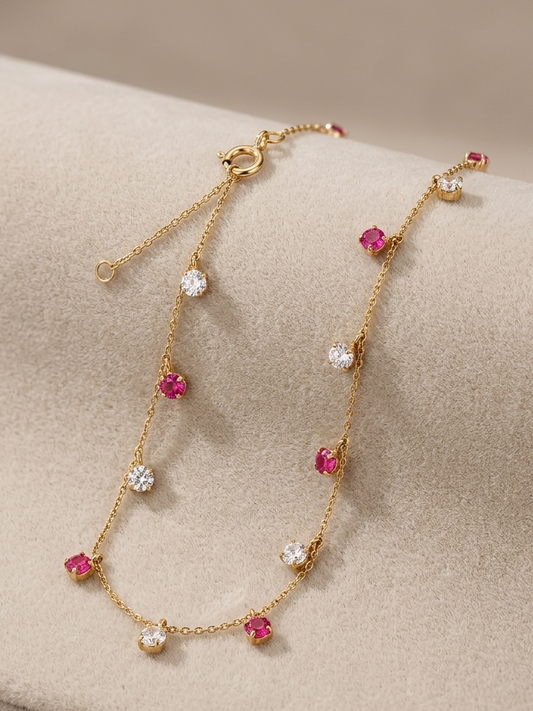 JAYDA Multicolor Station Anklet/ Bracelet