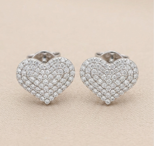 CLARA LGD Heart Earrings