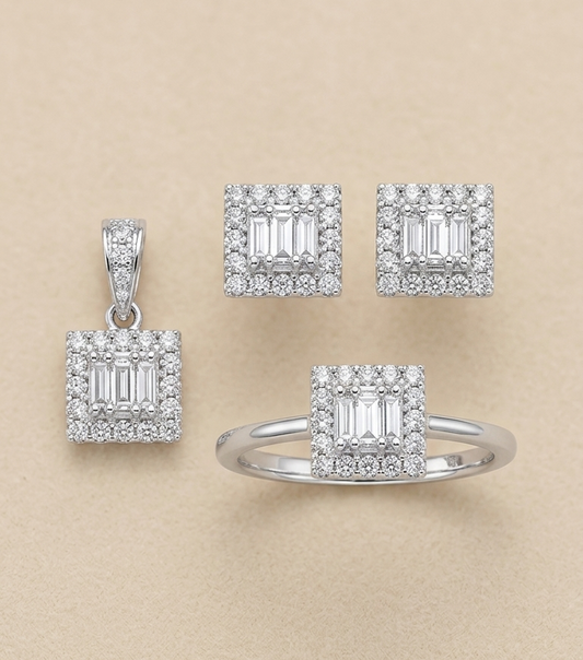 EDEN Dainty Emerald- Shaped Set