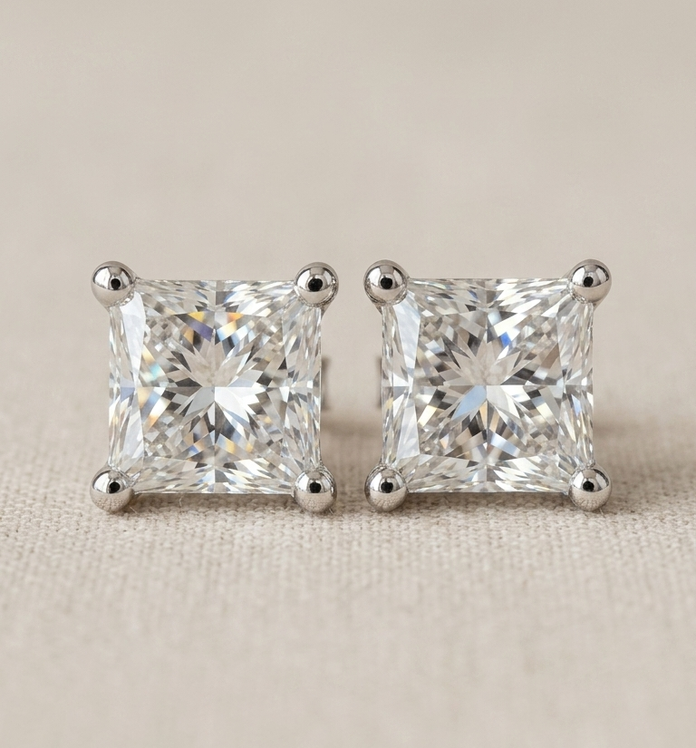 MARIE Princess-Cut Earrings