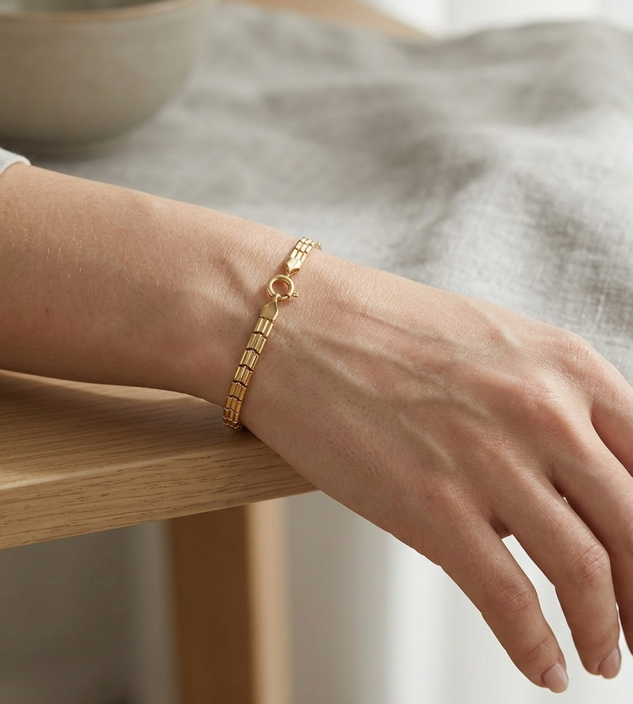 NELA Structured Omega Bracelet